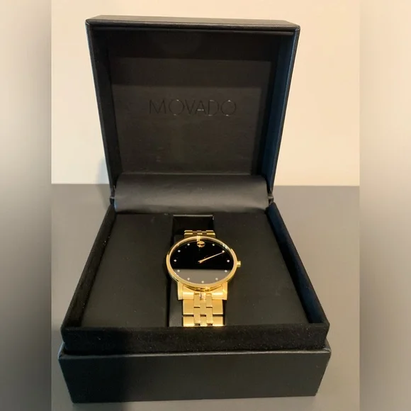 Accessories | Movado Gold Diamond Watch | Poshmark